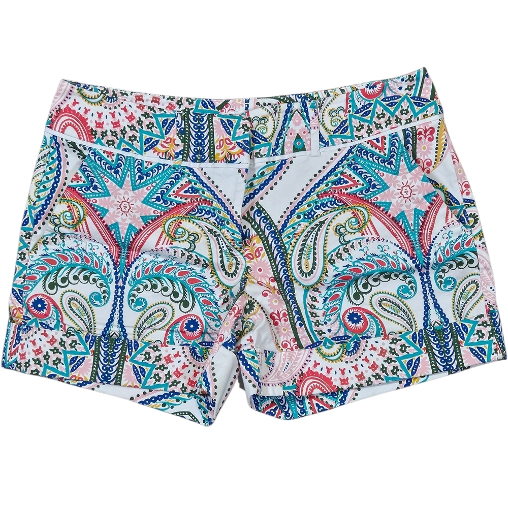 NY&Co Multicolor Paisley Shorts